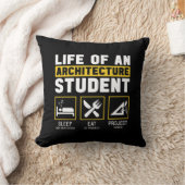 建築の学生の建築家の仕事に生きる クッション (ブランケット)