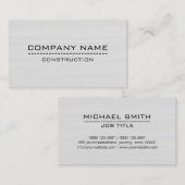 建築の専門のモダンで白い木#2 名刺 (正面/裏面)