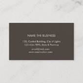 建築の専門のモダンな木製の建築者 名刺 (裏面)