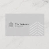 建築の建築家の社会的な灰色の名刺 名刺 (裏面)