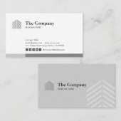 建築の建築家の社会的な灰色の名刺 名刺 (正面/裏面)