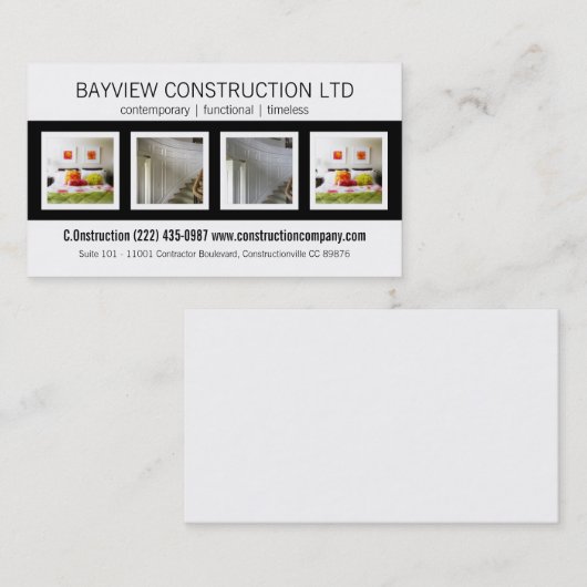 建築の引き締まる建物の革新 名刺 (正面/裏面)