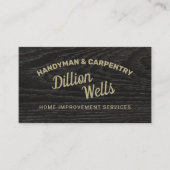 建築の手作り大工ダークウッド 名刺 (正面)