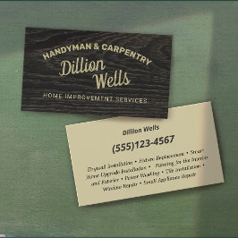 建築の手作り大工ダークウッド 名刺