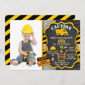 建築の招待状|のダンプトラック|の写真 招待状 (正面/裏面)