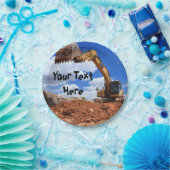 建築の掘削機 ペーパープレート (パーティー)