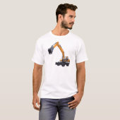 建築の掘削機 Tシャツ (正面フル)