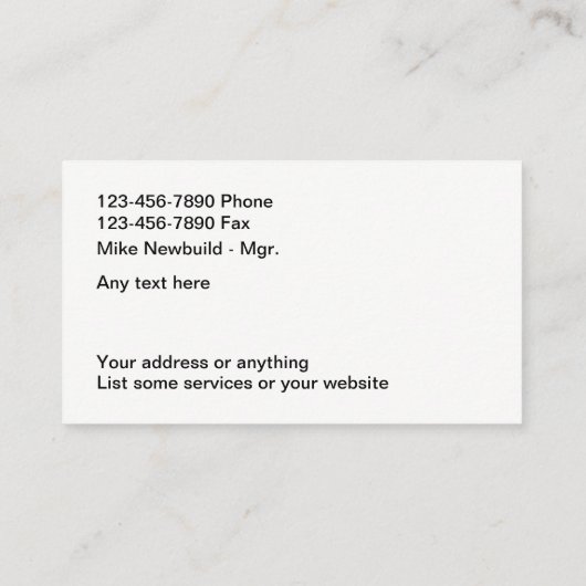 建築の改造 名刺 (裏面)