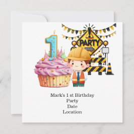建築の最初の誕生日パーティー日付の保存 セーブザデート