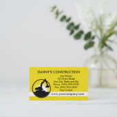 建築の機械坑夫の掘削機 名刺 (スタンド正面)