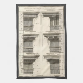建築の注文、ヴィンテージのエンタブラチュア キッチンタオル