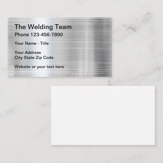 建築の溶接金属の一見 名刺 (正面/裏面)