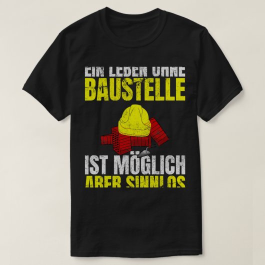 建築の無い生活は可能だが Tシャツ (デザイン正面)
