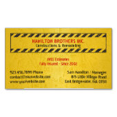 建築の牧師 マグネット名刺 (正面)