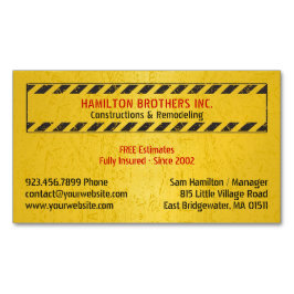 建築の牧師 マグネット名刺