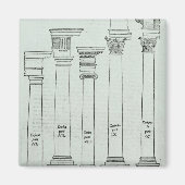 建築の秩序 マグネット (正面)