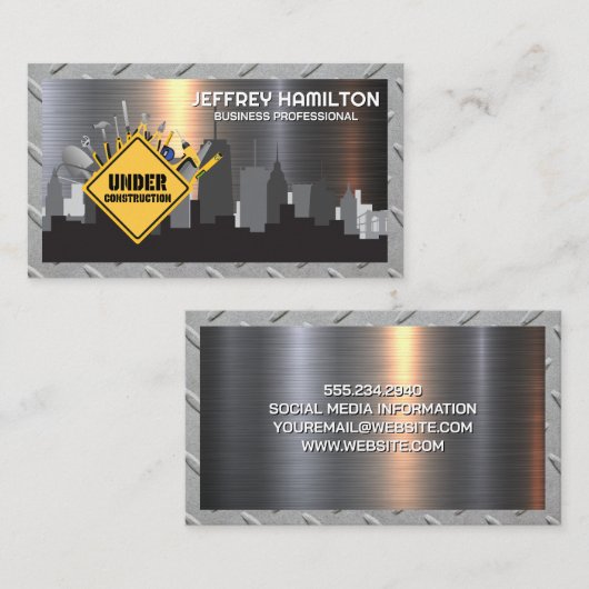 建築の署名とツール | シティスカイライン 名刺 (正面/裏面)