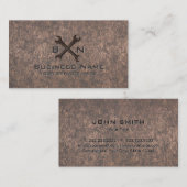 建築の自動車修理の便利屋の金属銅 名刺 (正面/裏面)