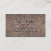 建築の自動車修理の便利屋の金属銅 名刺 (裏面)