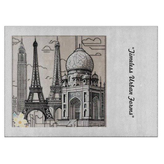 「建築の芸術」 カッティングボード (正面)