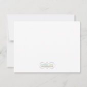 建築の誕生会のサンキューカード ノートカード (裏面)