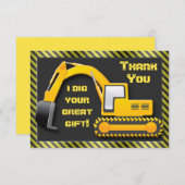 建築の誕生会は感謝していしています サンキューカード (正面/裏面)