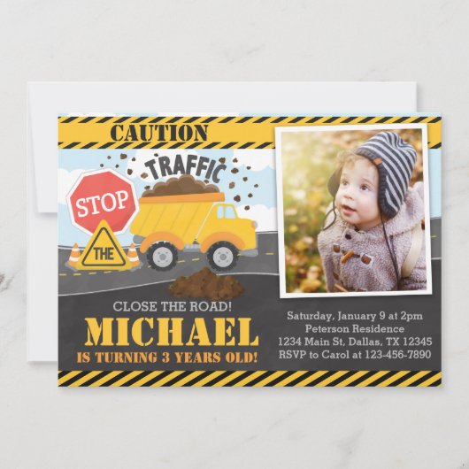 建築の誕生日のパーティの招待状の招待 招待状 (正面)