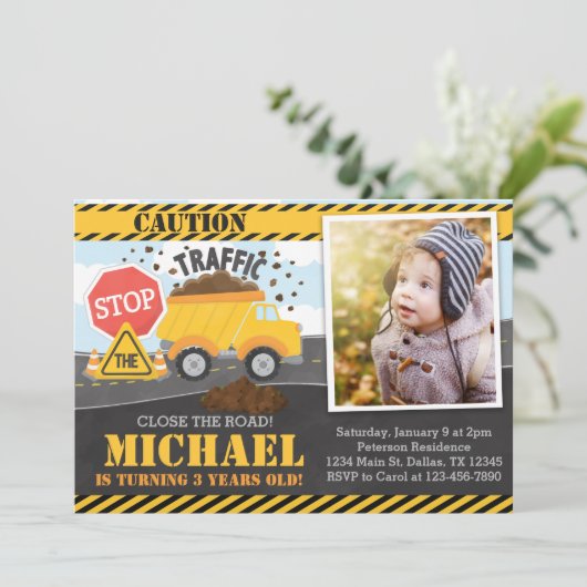 建築の誕生日のパーティの招待状の招待 招待状 (スタンド正面)