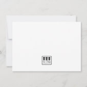 建築の誕生日のinvitatonのサンキューカード 招待状 (裏面)