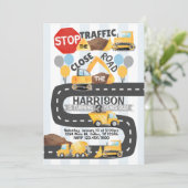 建築の誕生日パーティーのテーマ招待状 招待状 (スタンド正面)