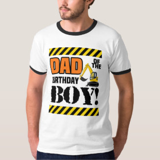 建築の誕生日-誕生日の男の子のパパ Tシャツ