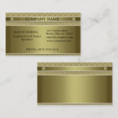 建築の金ゴールドの金属のエンボス 名刺 (正面/裏面)