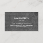 建築の金ゴールド及び金属金属のプロフェッショナル 名刺 (裏面)