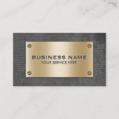 建築の金ゴールド及び金属金属のプロフェッショナル 名刺 (正面)