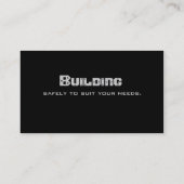 建築の金属の名刺の角度の端 名刺 (裏面)