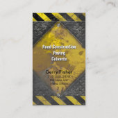 建築の金属の名刺の黒の黄色の錆 名刺 (裏面)