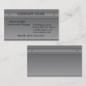 建築の銀製の金属のエンボスのクラシック 名刺 (正面/裏面)