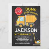 建築の黒板の誕生日の招待状 招待状 (正面)