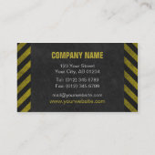 建築の(グランジな)名刺 名刺 (裏面)