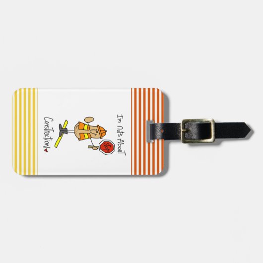 建築のTシャツおよびギフトについてのナット ラゲッジタグ (正面横)