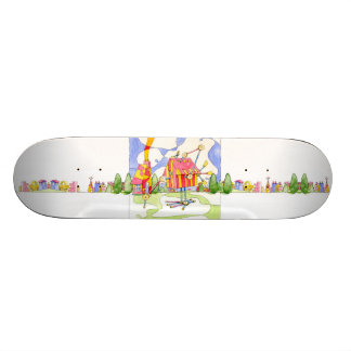 建築はおもしろいのスケートのデッキです スケートボード