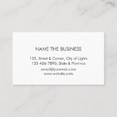 建築は便利屋のティール（緑がかった色）の黒の大工に用具を使います 名刺 (裏面)