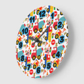 建築は(大きい)柱時計のあたりでからかいます ラージ壁時計 (傾斜)