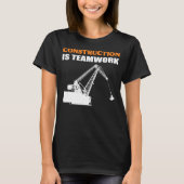 建築はTeamwork Hardworking Person Tシャツ (正面)