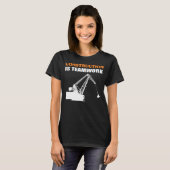 建築はTeamwork Hardworking Person Tシャツ (正面フル)