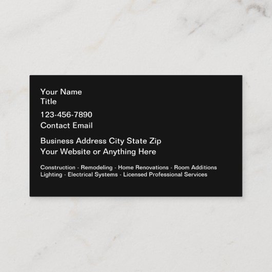 建築れんが模様の名刺 名刺 (裏面)