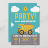 建築をテーマにしたパーティの招待状for Boy 招待状 (正面/裏面)