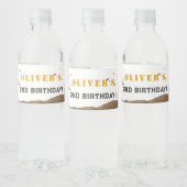 建築をテーマにしたパーティーでブラストを構築 ペットボトルラベル (ボトル)