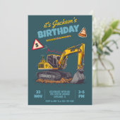 建築をテーマにした子供の誕生日パーティー 招待状 (スタンド正面)