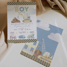 建築をテーマにした男の子の赤ちゃんシャワー